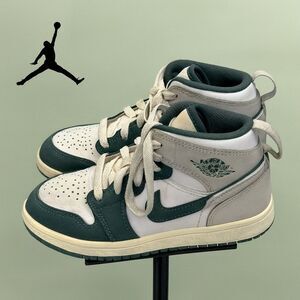 Jordan 1 Mid Oxidized Green (PS) FQ8087-103 Kids Sneakers 13C